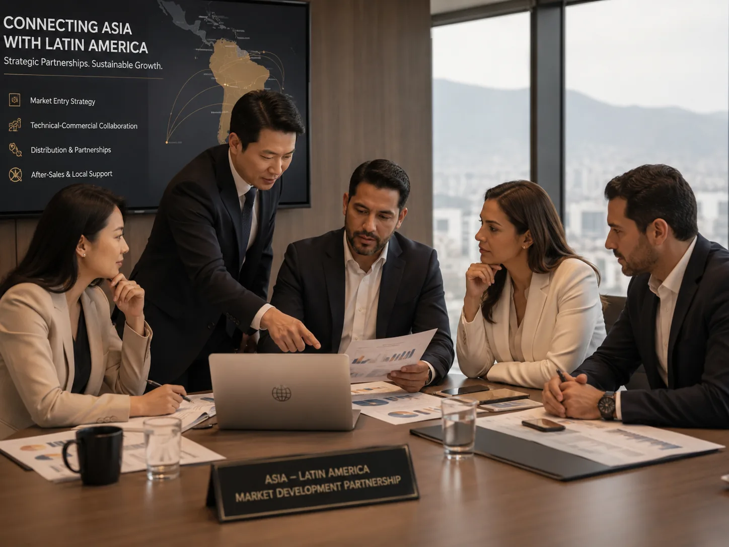 Equipo profesional revisando un proceso de trabajo